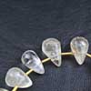 Natural Golden Ritule Needle Quartz Smooth Tear Drop Beads Quantity 12 Beads and Size 10mm to 12mm approx.